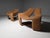 Zen Lounge Chairs by Kwok Hoi Chan in Rust Brown Chenille from Steiner, 1970s, Set of 2 For Sale - Image 3 of 8