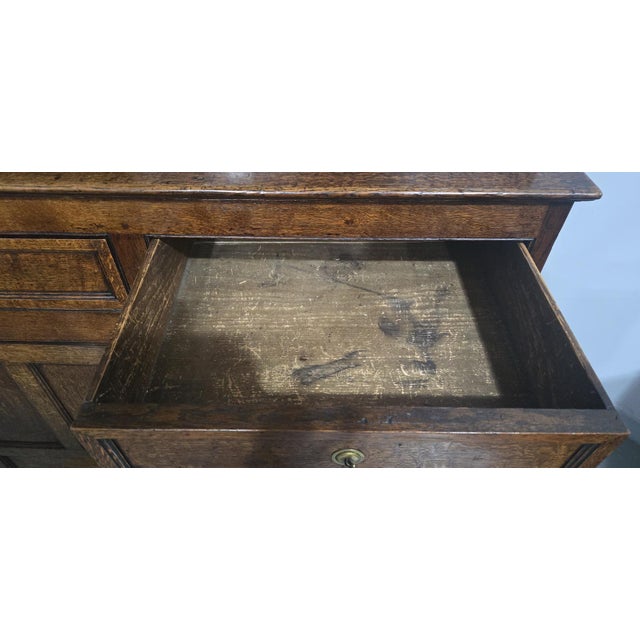 Georgian Oak Court Cupboard For Sale - Image 15 of 18