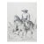1994 Cowboy Horse and Cows Western Drawing For Sale