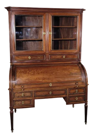 Louis XVI Cylinder Bookcase Secretaire