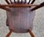 Chocolate Rustic Primitive Small Scale Mid 19th Century Bamboo-Turned Windsor Side Chairs With Single Board Seats, a Pair For Sale - Image 8 of 9