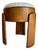 Sculptural Wood Stool in Ash and Bouclé Fabric, Italy, 2025 For Sale