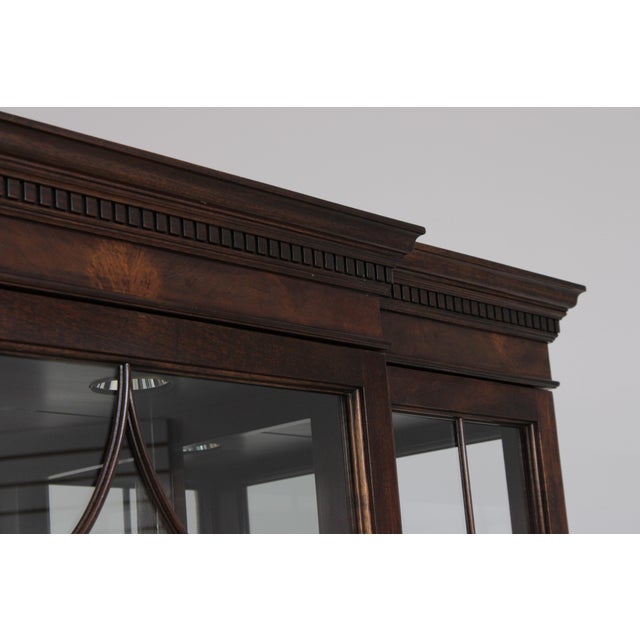 Stickley 3 Door Mahogany China Cabinet For Sale - Image 11 of 18