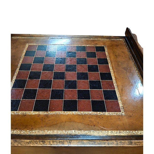 Antique English Oak Changeable Multi-Game Table For Sale - Image 9 of 13
