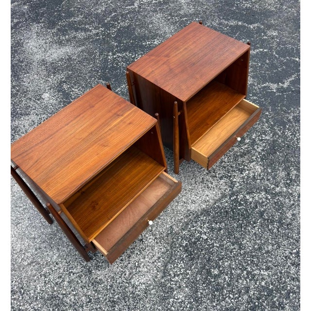 Fully-Refinished Mid Century Drexel Declaration Nightstand Pair For Sale In Tampa - Image 6 of 13