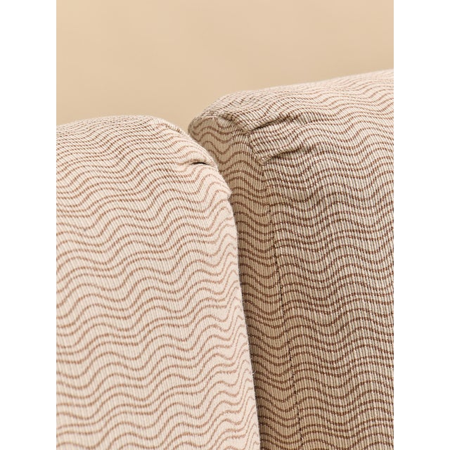 Ivory The 1970s Newly Upholstered Wave Sofa For Sale - Image 8 of 11