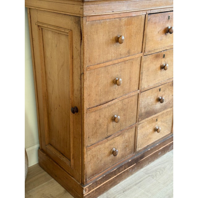 Brown Rare 19th Century English Pine Dairy Hutch For Sale - Image 8 of 12
