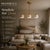 Modern Linear Chandelier 3 Light, Matte Off White Dome Pendant Light Brass Dining Room Fixture, Kitchen Island Lighting, Minimalist Light For Sale - Image 16 of 16