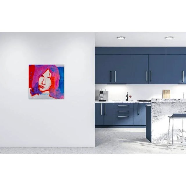Contemporary Pop Art Portrait (Original Oil on Canvas) For Sale - Image 4 of 6