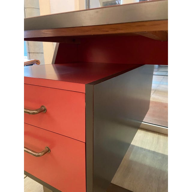 1960s Mid-Century Desk by Suzanne Guiguichon, 1962 For Sale - Image 5 of 7