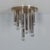 Silver Brass Model 2165 Ceiling Lamp by S.A. Boulanger, 1970s For Sale - Image 8 of 10