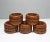 Vintage Carved Teak Napkin Rings From India - Set of 5 For Sale In Phoenix - Image 6 of 6