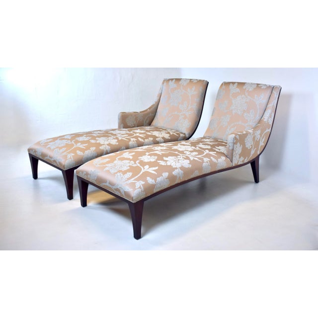 Stickley Brothers Neoclassical Chaise Lounge, Mahogany Upholstery, Usa For Sale - Image 9 of 12