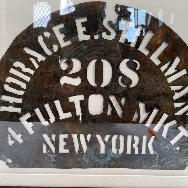 American Horace E. Stillman Cranberry Crate Iron Advertising Stencil For Sale In Denver - Image 6 of 7