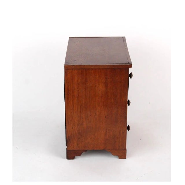 Wood Antique Salesman Sample Federal Style Oak Chest of Drawers For Sale - Image 7 of 9