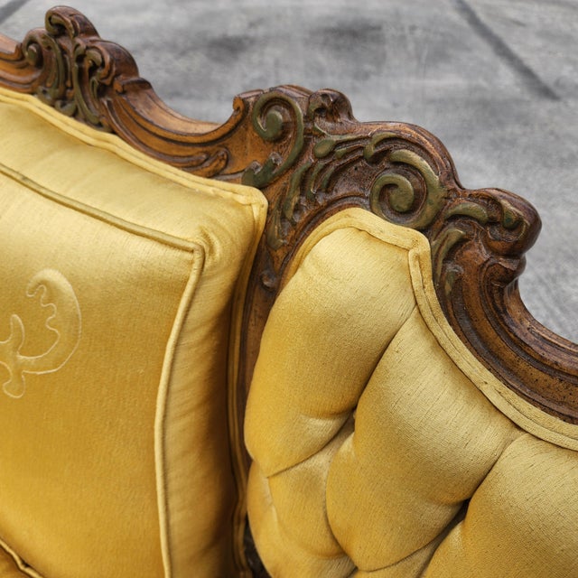 Vintage French Marie Antoinette Sectional Sofa For Sale - Image 10 of 18