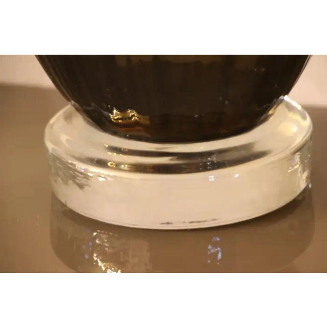 Smoked Glass Murano Vases by Costantini, Set of 2 For Sale - Image 15 of 18