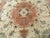 Vintage Oval Shaped Persian Tabriz Rug, Hand-Knotted Wool & Silk, Floral Pattern, Ivory & Pale Pink, 3x5 For Sale - Image 4 of 8