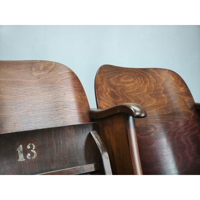 Czechoslovak 3-Seater Cinema Bench, 1920s For Sale - Image 11 of 18