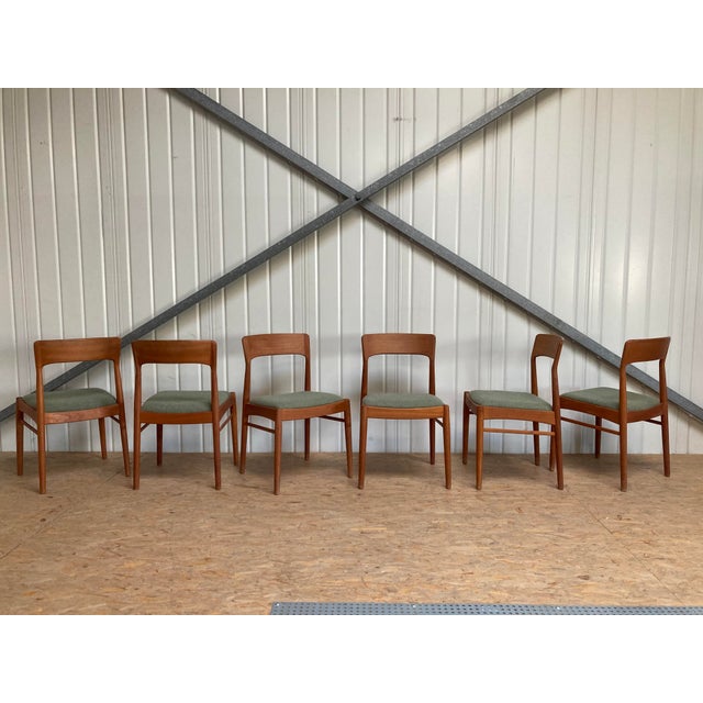 Mid-Century Modern Teak Chair by K.S. Moebler, 1960s, Set of 6 For Sale - Image 3 of 18