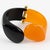 2000 - 2009 Angela Caputi Bi-Color Resin Clamper Bangle Bracelet For Sale - Image 5 of 11