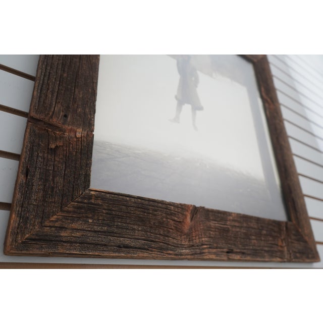 1970s Andrew Wyeth Winter Print ‘Outpost’ in Barnwood Frame For Sale - Image 5 of 11