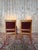 1960s Empire Armchairs with Dolphin Armrests in Beech and Velvet, 1960s, Set of 2 For Sale - Image 5 of 7