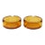 Bolla Wine Amber Glass Ashtrays - a Pair For Sale