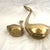 1970s MCM Pair of Brass Swans For Sale - Image 5 of 5
