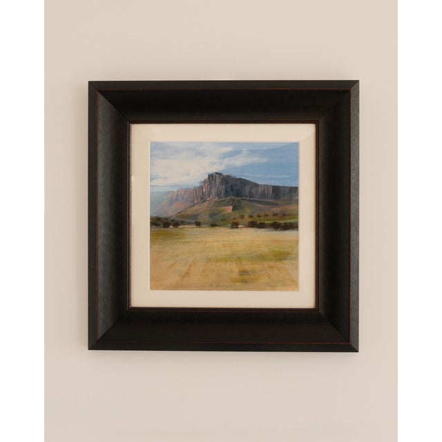 A serene and atmospheric landscape by Agostino Cancogni, capturing the quiet grandeur of the Italian terrain with refined...