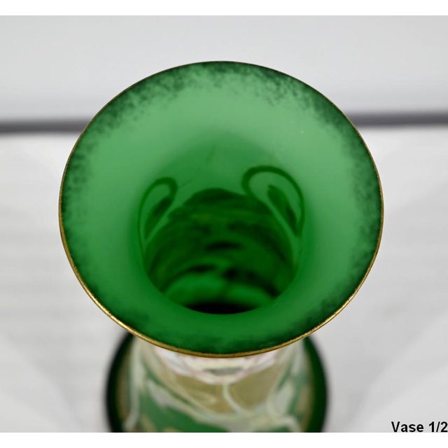 Art Nouveau Vases in Glass Paste, 1890s, Set of 2 For Sale - Image 5 of 18