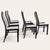 Wood Set of Six Italian Postmodern Dining Chairs – Black Lacquer and Solid Wood, 1980s For Sale - Image 7 of 18