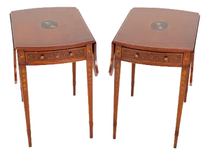 Sheraton Pembroke Tables, 1920s, Set of 2