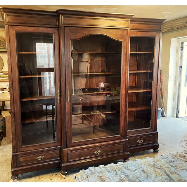 Monumental Study Wardrobe in Mahogany, 1900 For Sale - Image 15 of 18