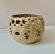 Mid-Century Modern 1970s Vintage Modern Olive Ceramic Studio Cutout Flower Cache Pot- Signed and Marked 1979 For Sale - Image 3 of 7
