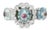 Add a vibrant splash of color and sophistication to your jewelry collection with this exquisite 18K White Gold Aquamarine,...