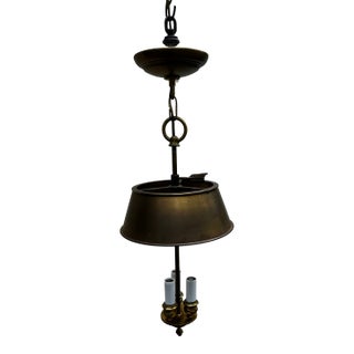 Vintage Three Light Brass Bouillotte Lamp For Sale