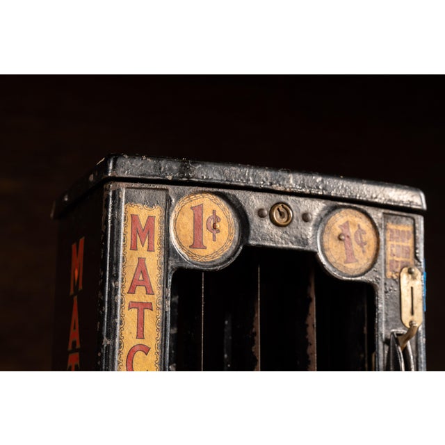 Early 20th Century One-Cent Match Vending Machine by Krema For Sale In Chicago - Image 6 of 8