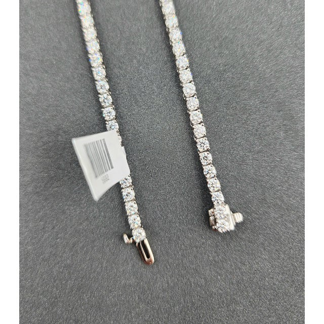 Early 21st Century 17.58 Ct Riviera Graduated Diamond Necklace - Platinum For Sale - Image 5 of 8
