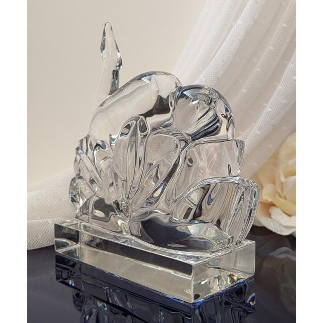 Baccarat Crystal Gazelles Figurine/Sculpture For Sale - Image 6 of 9