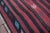 Textile 1960s Rustic Style Red Striped Handmade Kilim Rug For Sale - Image 7 of 12