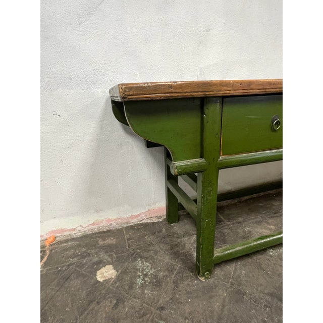 English Vintage Provincial Dongbei Altar Table Console For Sale - Image 3 of 9