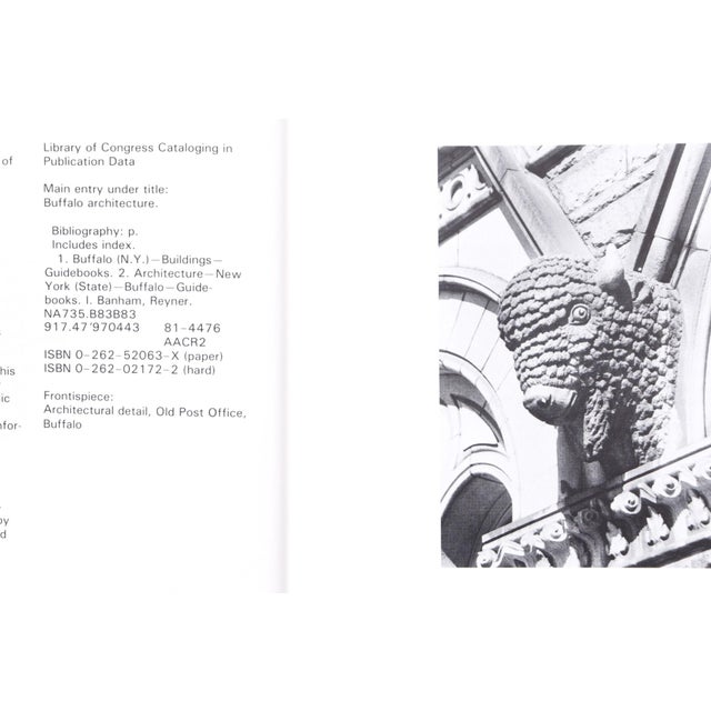 Buffalo Architecture: A Guide. Softcover book, published in 1991 by the MIT Press. Printed and bound in the United States...
