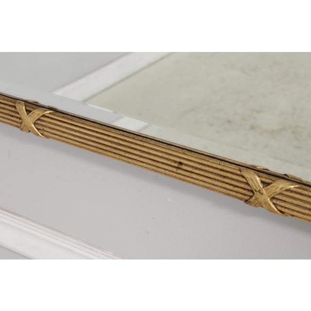 Friedman Brothers Beveled Glass Gold Frame Mirror For Sale In Philadelphia - Image 6 of 14