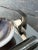 Chrome Rare Vintage Art Deco Mounted Natural Clam Shell + Chrome Cigar Tray, Circa 1930s For Sale - Image 8 of 16