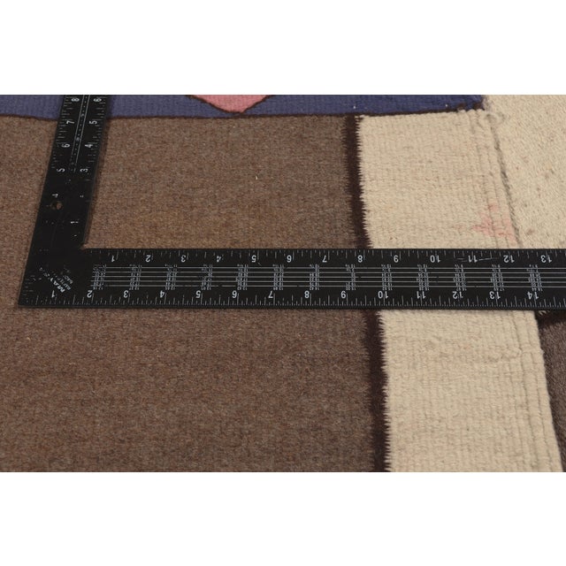 Textile Vintage Indian Dhurrie Rug, 09'02 X 12'01 For Sale - Image 7 of 10