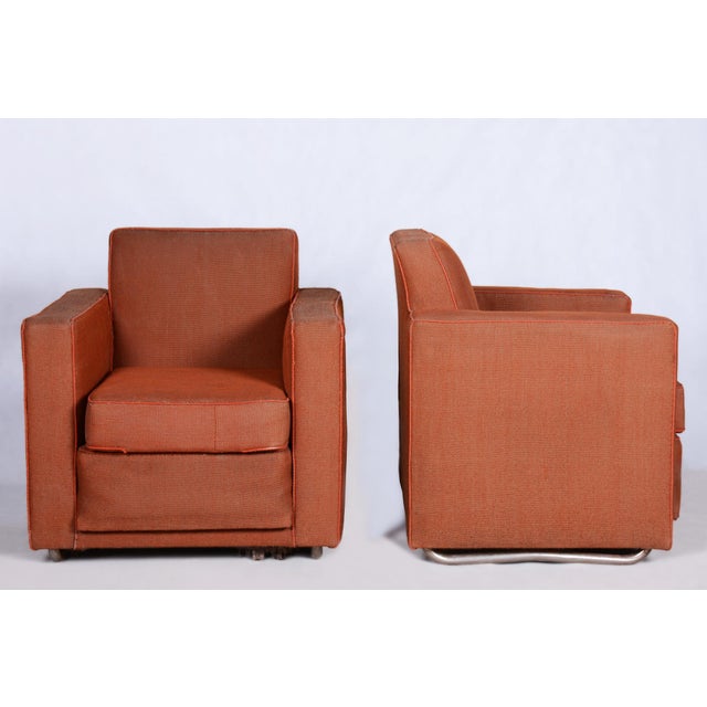 Art Deco Seating Set by Oldřich Liška for Vichr a Spol., Czech, 1930s, Set of 3 For Sale - Image 13 of 18