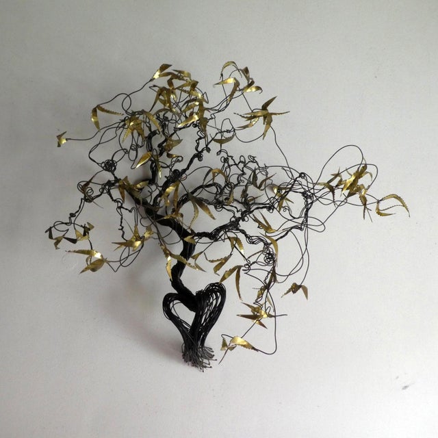 Metal Brass Wall Sculpture by Daniel D'Haeseleer, 1970s For Sale - Image 7 of 12