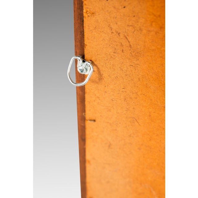 Expansive Mid-Century Modern Wall Hanging Mirror in Solid Walnut by Drexel, Usa, C. 1960s For Sale - Image 12 of 14