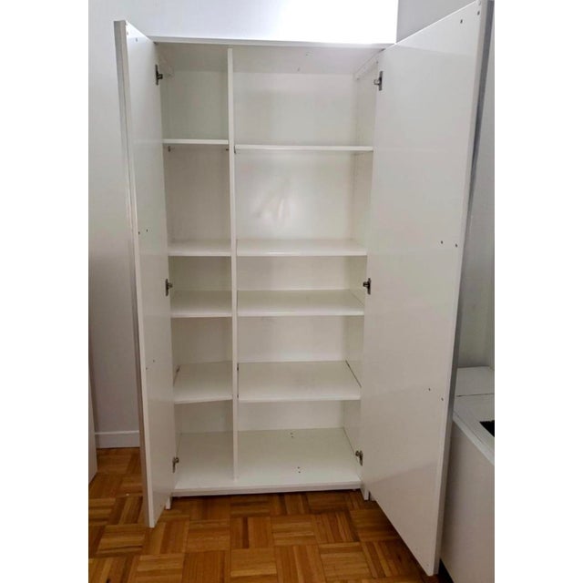 Cb2 Modern White Monolith Wardrobe Chairish